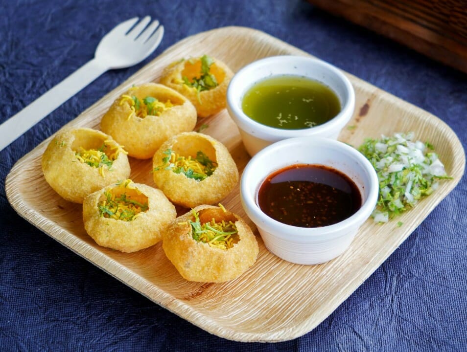 Pani Puri | 10 Most Famous Street Food In India | Credit: www.awesomecuisine.com